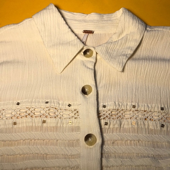 🟠 free people 🟠 balloon sleeve blouse - Picture 5 of 9